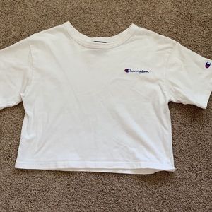 cropped champion tee